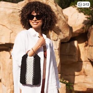 Laude The Label Black and White Mini Bag